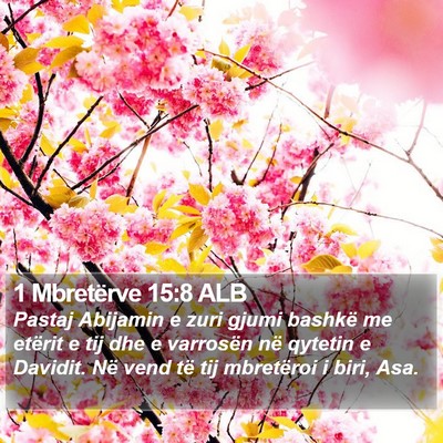 1 Mbretërve 15:8 ALB Bible Verse Image
