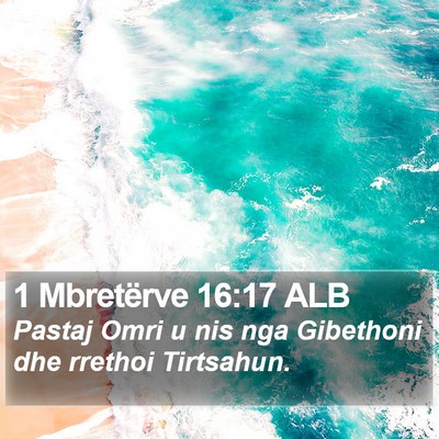 1 Mbretërve 16:17 ALB Bible Verse Image