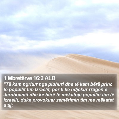 1 Mbretërve 16:2 ALB Bible Verse Image