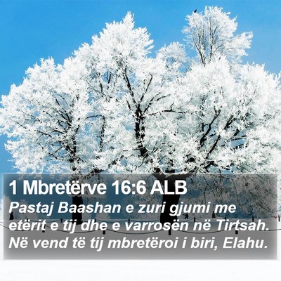 1 Mbretërve 16:6 ALB Bible Verse Image