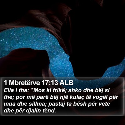 1 Mbretërve 17:13 ALB Bible Verse Image