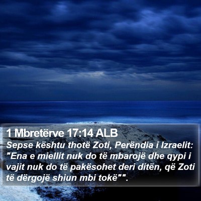 1 Mbretërve 17:14 ALB Bible Verse Image