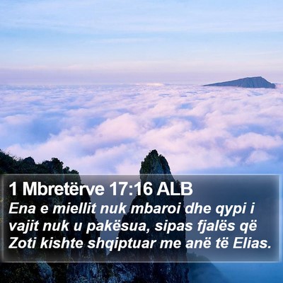 1 Mbretërve 17:16 ALB Bible Verse Image