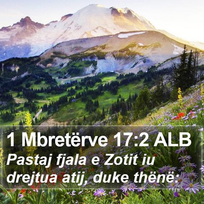 1 Mbretërve 17:2 ALB Bible Verse Image