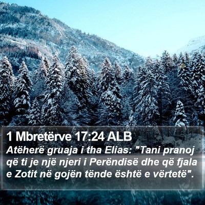 1 Mbretërve 17:24 ALB Bible Verse Image