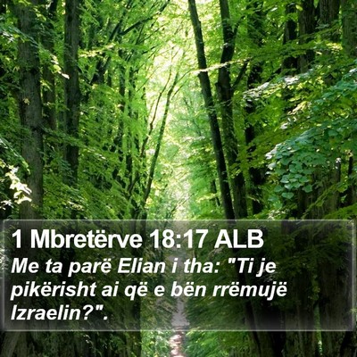 1 Mbretërve 18:17 ALB Bible Verse Image