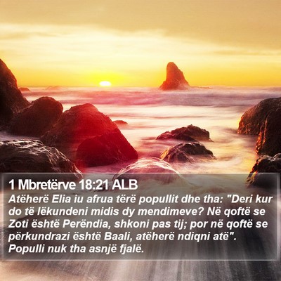 1 Mbretërve 18:21 ALB Bible Verse Image