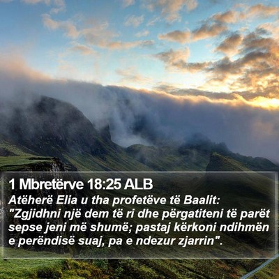 1 Mbretërve 18:25 ALB Bible Verse Image