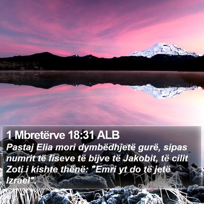 1 Mbretërve 18:31 ALB Bible Verse Image