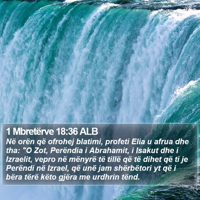 1 Mbretërve 18:36 ALB Bible Verse Image
