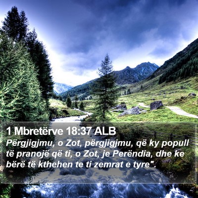 1 Mbretërve 18:37 ALB Bible Verse Image
