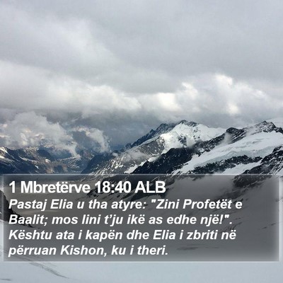 1 Mbretërve 18:40 ALB Bible Verse Image
