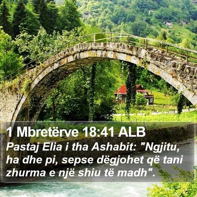 1 Mbretërve 18:41 ALB Bible Verse Image