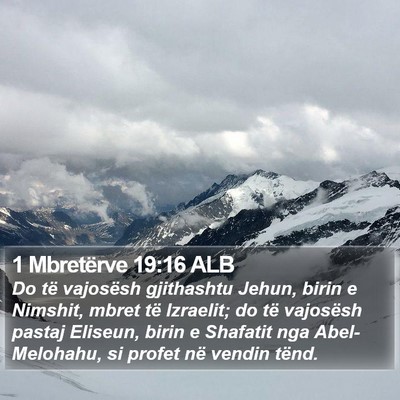 1 Mbretërve 19:16 ALB Bible Verse Image