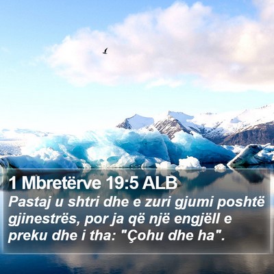 1 Mbretërve 19:5 ALB Bible Verse Image