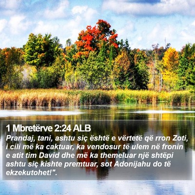 1 Mbretërve 2:24 ALB Bible Verse Image