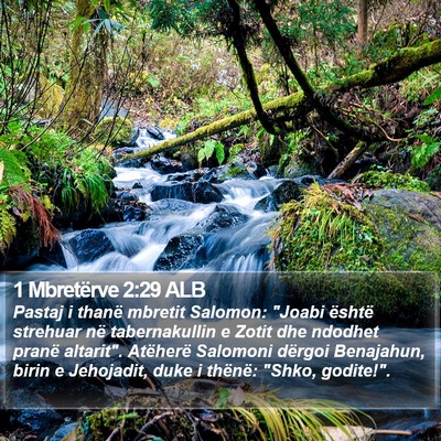 1 Mbretërve 2:29 ALB Bible Verse Image