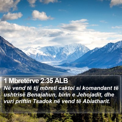 1 Mbretërve 2:35 ALB Bible Verse Image