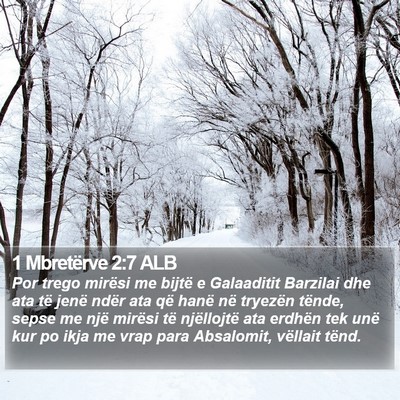 1 Mbretërve 2:7 ALB Bible Verse Image