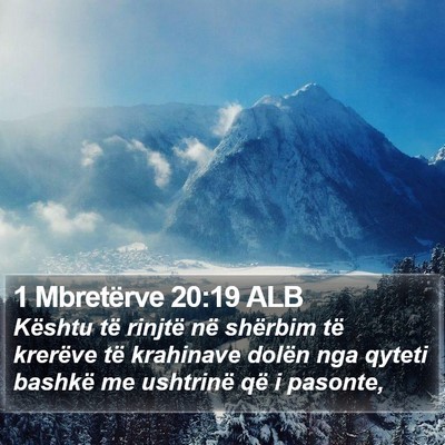 1 Mbretërve 20:19 ALB Bible Verse Image