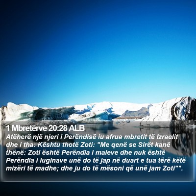 1 Mbretërve 20:28 ALB Bible Verse Image