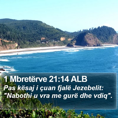 1 Mbretërve 21:14 ALB Bible Verse Image