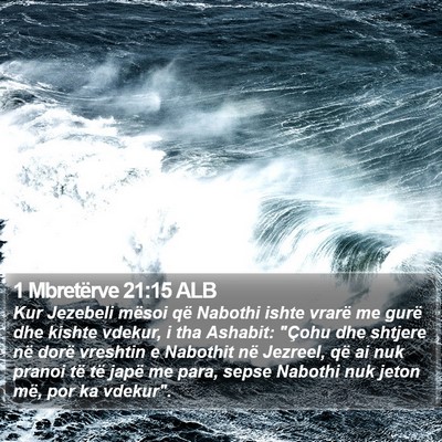 1 Mbretërve 21:15 ALB Bible Verse Image