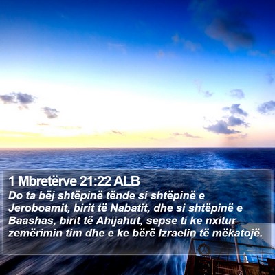 1 Mbretërve 21:22 ALB Bible Verse Image
