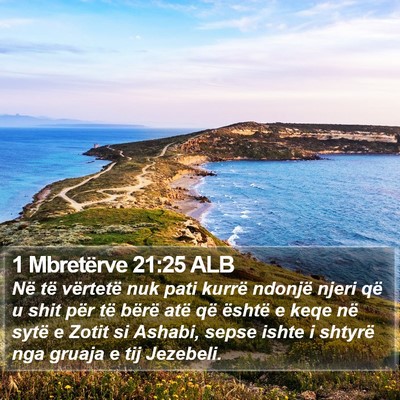 1 Mbretërve 21:25 ALB Bible Verse Image