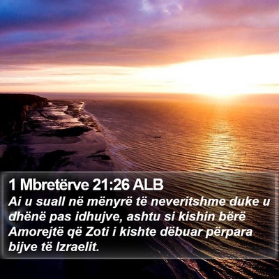 1 Mbretërve 21:26 ALB Bible Verse Image