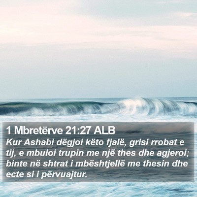 1 Mbretërve 21:27 ALB Bible Verse Image
