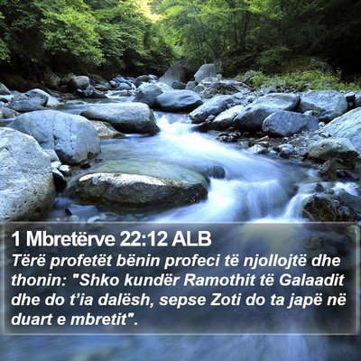 1 Mbretërve 22:12 ALB Bible Verse Image