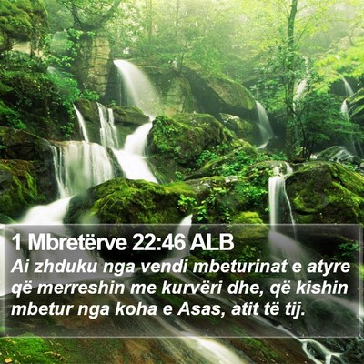 1 Mbretërve 22:46 ALB Bible Verse Image