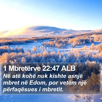 1 Mbretërve 22:47 ALB Bible Verse Image