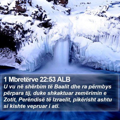 1 Mbretërve 22:53 ALB Bible Verse Image