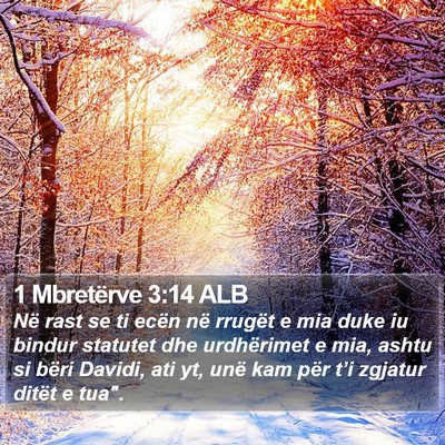 1 Mbretërve 3:14 ALB Bible Verse Image