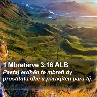 1 Mbretërve 3:16 ALB Bible Verse Image