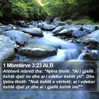1 Mbretërve 3:23 ALB Bible Verse Image