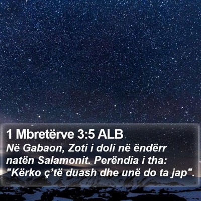 1 Mbretërve 3:5 ALB Bible Verse Image