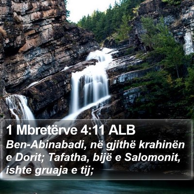 1 Mbretërve 4:11 ALB Bible Verse Image