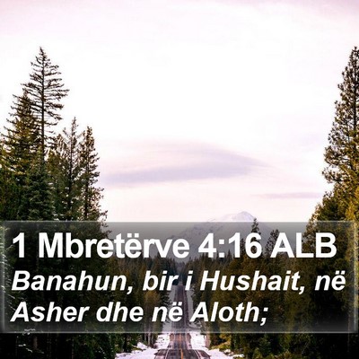 1 Mbretërve 4:16 ALB Bible Verse Image