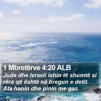 1 Mbretërve 4:20 ALB Bible Verse Image