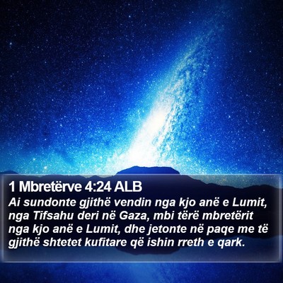 1 Mbretërve 4:24 ALB Bible Verse Image