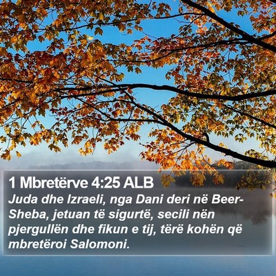 1 Mbretërve 4:25 ALB Bible Verse Image