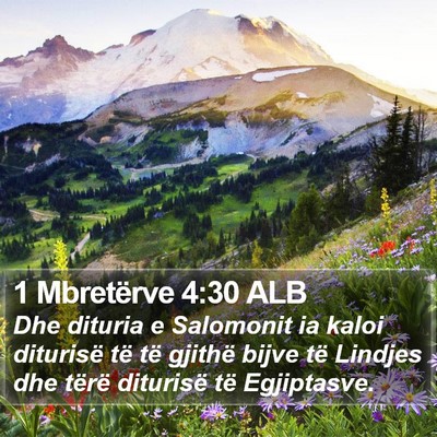 1 Mbretërve 4:30 ALB Bible Verse Image