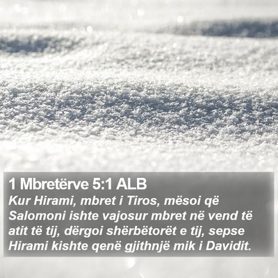 1 Mbretërve 5:1 ALB Bible Verse Image