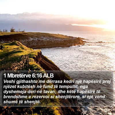 1 Mbretërve 6:16 ALB Bible Verse Image
