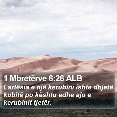 1 Mbretërve 6:26 ALB Bible Verse Image