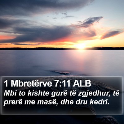 1 Mbretërve 7:11 ALB Bible Verse Image