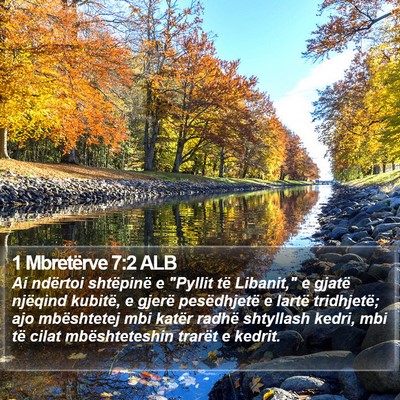 1 Mbretërve 7:2 ALB Bible Verse Image